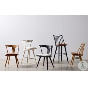 Lewis Black Oak Counter Height Stool