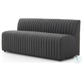 Augustine FIQA Boucle Charcoal Performance Fabric 72" Dining Banquette