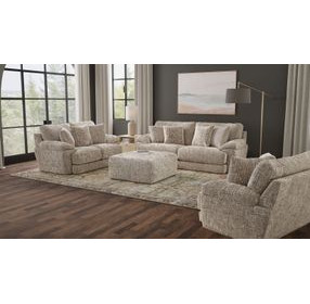 Jaden Steel Upholstered Chair and A Half with Pillows