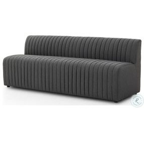 Augustine FIQA Boucle Charcoal Performance Fabric 82" Dining Banquette