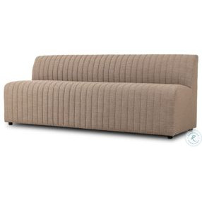 Augustine Crypton Nomad Taupe Performance Fabric 82" Dining Banquette