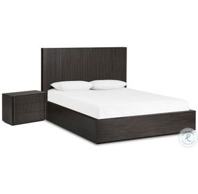 Leo Smoked Black Panel Bedroom Set