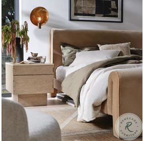 Mitchell Surrey Camel Queen Upholstered Bed