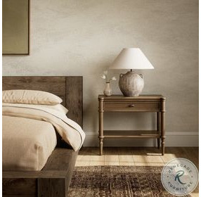 Toulouse Toasted Oak 1 Drawer Nightstand