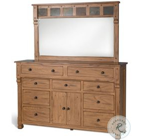 Maple Haze Beige 9 Drawer Dresser