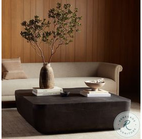 Basil Aged Grey Outdoor Square Coffee Table