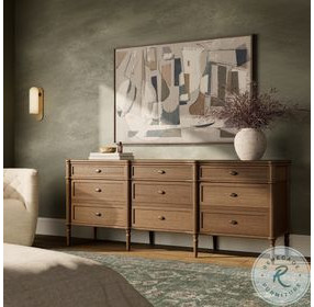 Toulouse Toasted Oak Veneer 9 Drawer Dresser