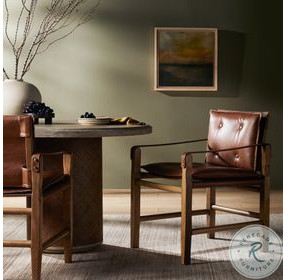 Lenz Sonoma Chestnut Dining Armchair