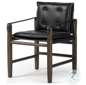 Lenz Carson Black Dining Armchair