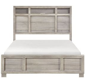 Everett Melamine Gray Storage Panel Bedroom Set