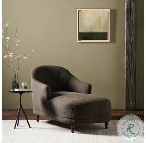 Marnie Knoll Mink Performance Fabric 32" Upholstered Chaise Lounge