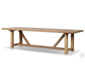 Stewart Reclaimed Natural 118" Rectangular Outdoor Dining Table