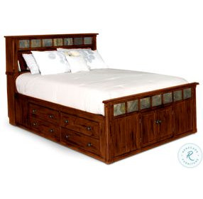 Maple Haze Dark Brown Bedroom Set