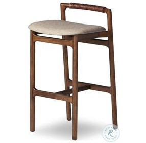 Baden Alcala Wheat Performance Fabric Bar Stool
