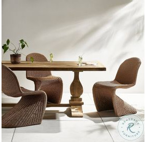 Novell Reclaimed Natural 111" Rectangular Outdoor Dining Table