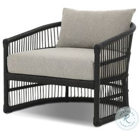 Montecito Faux Black Hyacinth Outdoor Chair