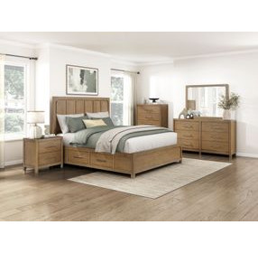 Charlotte Light Brown 5 Drawer Chest