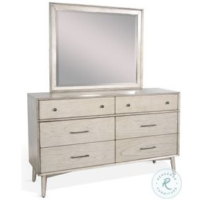 Cinnamon Mindi Gray Rectangular Dresser Mirror