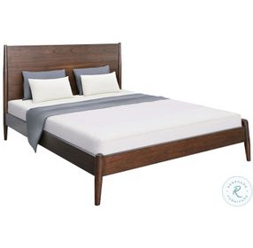 Cozy Luxe Dark Brown Eastern King Platform Bed