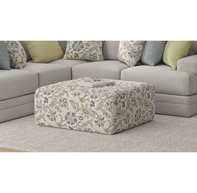 Stockbridge Denim Cocktail Square Ottoman