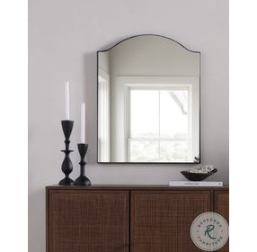 Jacques Gunmetal Small Irregular Mirror