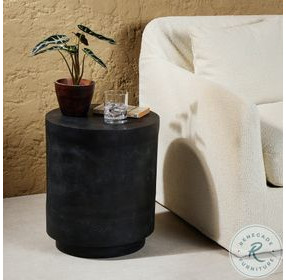 Javi Aged Grey Outdoor Round End Table