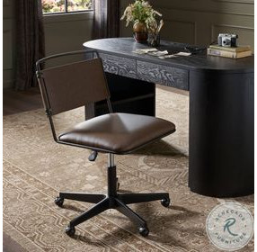 Wharton Distressed Brown Desk Chair
