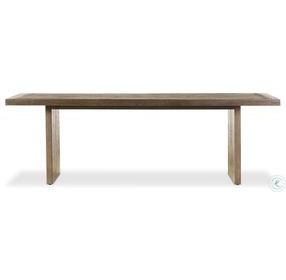Warby Worn Oak Veneer Rectangular Dining Room Set