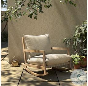 Aiken Faye Sand Outdoor Rocking Chair
