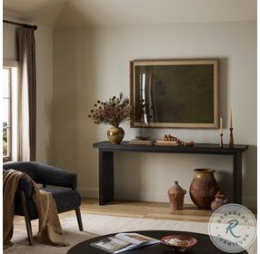 Warby Worn Black Veneer 78" Console Table