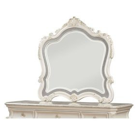 Chantelle Pearl White Arched Dresser Mirror