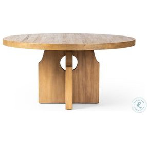 Allandale Reclaimed Natural Elm Round Dining Room Set