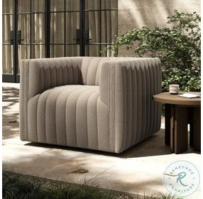 Augustine Casa Grey Outdoor Swivel Chair