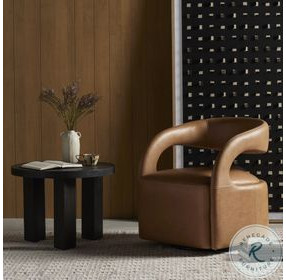 Hawkins Sonoma Butterscotch Swivel Chair