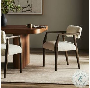 Tyler Sheepskin Natural Dining Armchair