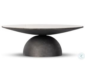 Corbett Creamy Taupe Marble Large Round Occassional Table Set