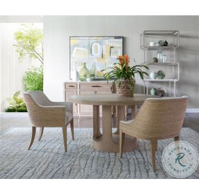 Simpatico White Oak Round Dining Table