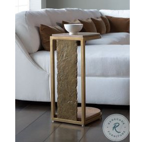 Simpatico Walnut and Brazilian Slate C Table