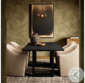 Carmel Black Wash Mango 72" Rectangular Dining Table