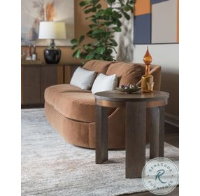 Andare Brown Round End Table