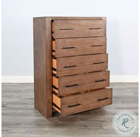 Cozy Luxe Natural 5 Drawer Chest