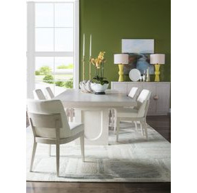 Solimar White Oak Extendable Dining Room Set