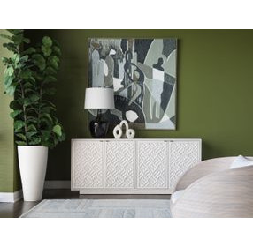 Solimar White Oak 78" TV Stand