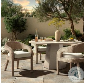 Hawkins Vintage White Outdoor Dining Chair