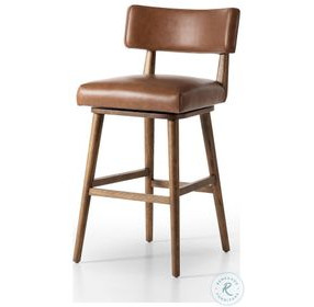 Cardell Sonoma Chestnut Swivel Bar Stool