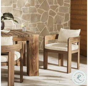 Jackson Ellor Beige Outdoor Dining Chair