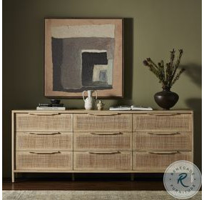 Sydney Natural Mango 9 Drawer Dresser
