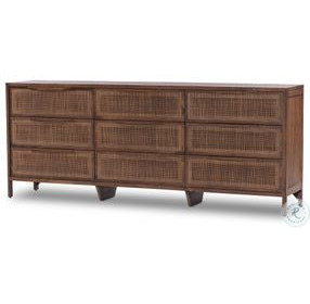 Sydney Brown Wash 9 Drawer Dresser