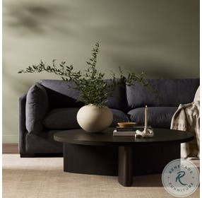 Toli Smoked Black Veneer Round Coffee Table