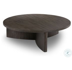 Toli Smoked Black Veneer Round Occassional Table Set